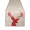 DII® 70" Red Reindeer Embroidered Table Runner
